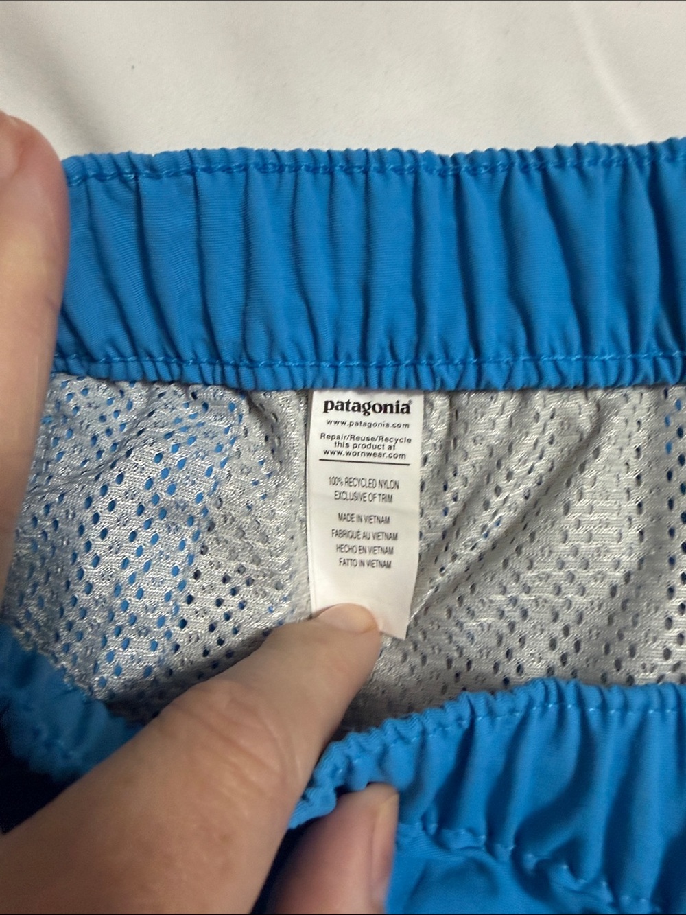 Patagonia Women's Bright Blue Athletic Shorts - Picture 5 of 5